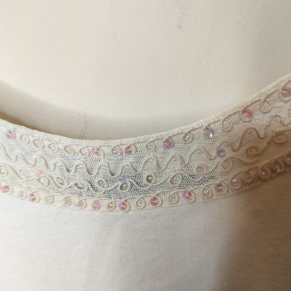 Avenue Tank Top Sequin + Embroidered Trim Whimsy Fairy - Picture 3 of 7